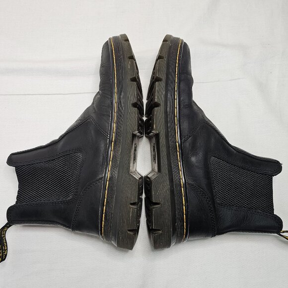 Doc Dr. Martens Air Wair Embury Leather Chelsea Boots Black Men 9 - Women 10 - Picture 9 of 14